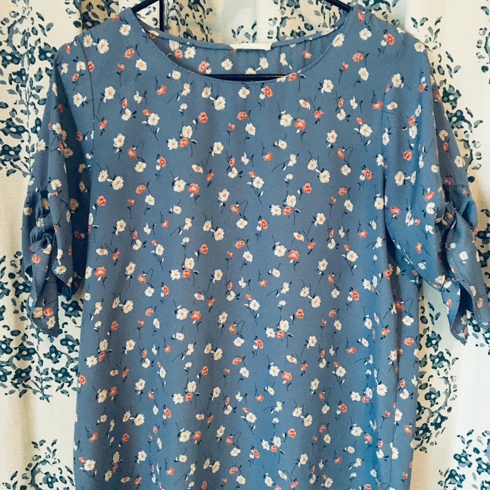 blue floral top from Called to Surf